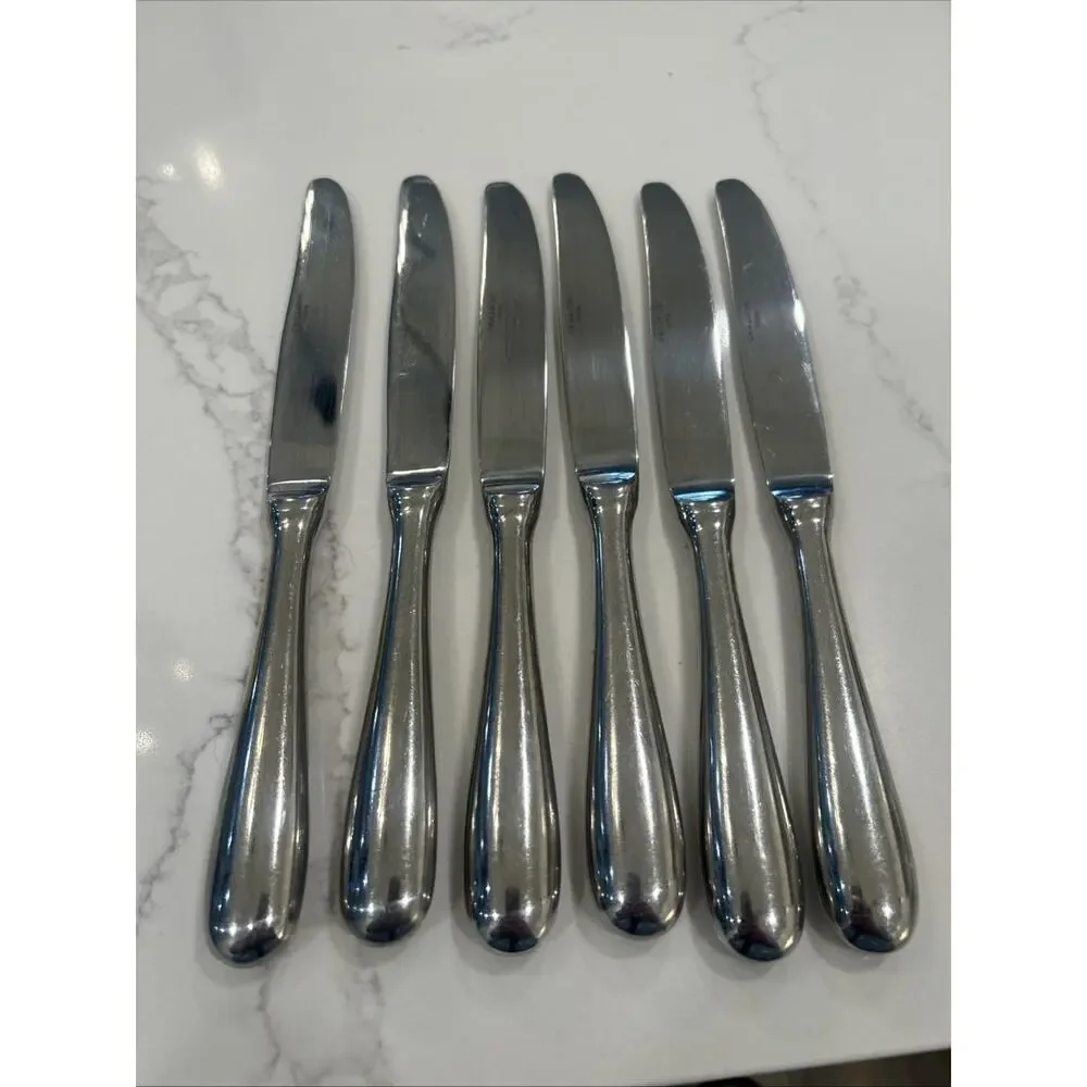 Wallace Dinner Knives Set of 6 Continental‎ Classic 18/10 Stainless Flatware